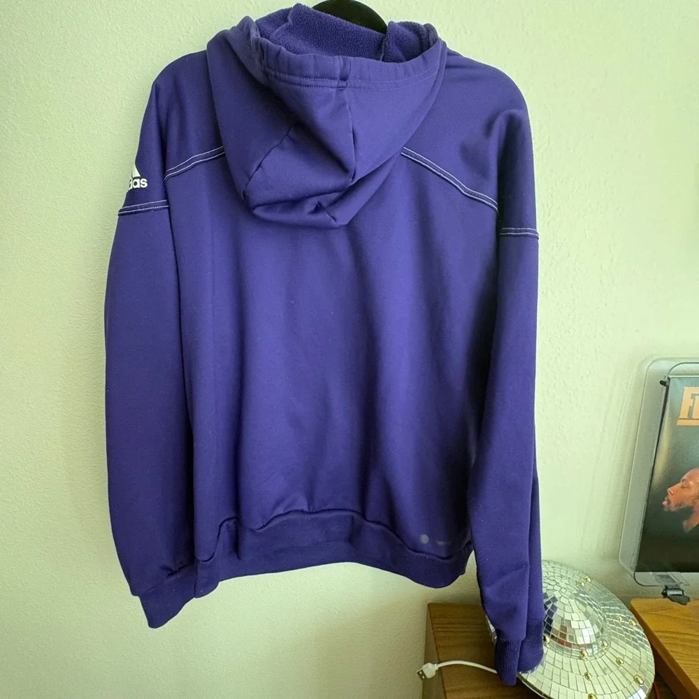 Adidas University of Washington Huskies Purple Gold Hoodie Mens Medium W Graphic